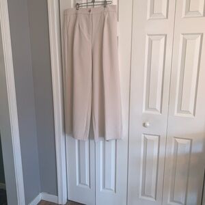LOFT Cream Wide Leg Pants Trousers Size 12